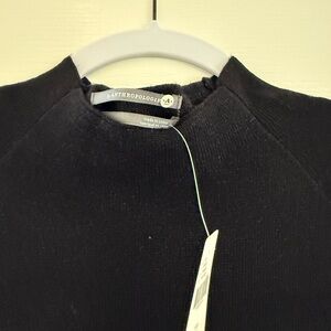 Anthropologie Black Sweater mini Dress